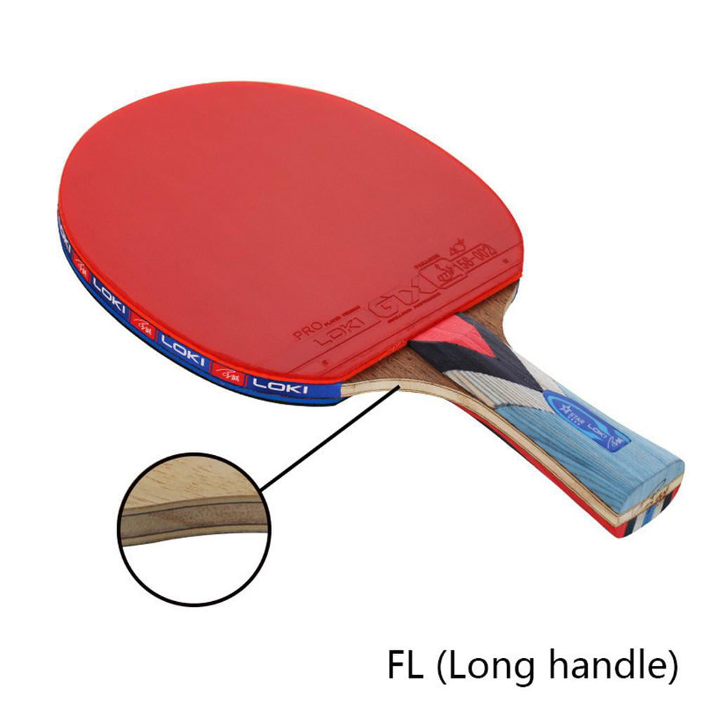 Decent Long handle Ping Pong Paddle Table Tennis Racket Bat Blade WW 