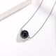 thumbnail image 3 of Collar de semicírculo geométrico simple de Saturno, cuentas de cielo estrellado, cadena de clavícula, tanabata, regalo del Día de San Valentín, 3 of 5