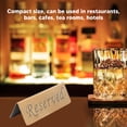 thumbnail image 3 of Reservation Sign, Antique Bronze Reserved  Sign Double Sided Tips English  for Bars, 3 of 7