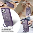 thumbnail image 5 of Shade Series MagSafe Case with Kickstand Ring Holder for iPhone 16 Pro Max - Purple, 5 of 5