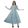 thumbnail image 4 of Moomaya Robes d'Été Imprimées à Manches Courtes pour Femmes, Tenue de Fête Décontractée, 4 of 4