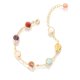 thumbnail image 1 of RV Pulsera de piedra natural (longitud 20 cm), pulsera con dijes de cristal de colores, pulsera elástica, joyería de piedras preciosas Rojo Verde, 1 of 5
