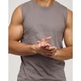 thumbnail image 5 of Real Essentials 5 Pack: Men's 100% Ultra Soft Cotton Sleeveless Crewneck Tank Top Casual Shirts Tees (Big & Tall Available), 5 of 5