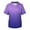 Purple, variant on Nursing Scrub Tops for Women Gradient Printting Short Sleeve V Neck Working Uniform Blouse T Shirts Have Split Workwear With Three Pockets