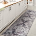thumbnail image 4 of JONATHAN Y WASHABLE 2 x 8 Runner Rug, Regis Bohemian Medallion - Purple/Cream, WSH107C-28, 4 of 9