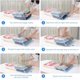thumbnail image 4 of Bolsas Vacio, Bolsas de Almacenamiento de Vacío, Premium Vacuum Storage Bags Paquete de 10 + Bomba manual gratis para Viajes, Bolsas Ahorradoras de Espacio para Ropa, Almohadas y Pijamas (Blue), 4 of 4