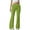Army Green, variant on Sakmal Flare Leg Pants Women Workout High Waisted Sweatpants Pleated Solid Green Pants with Pockets