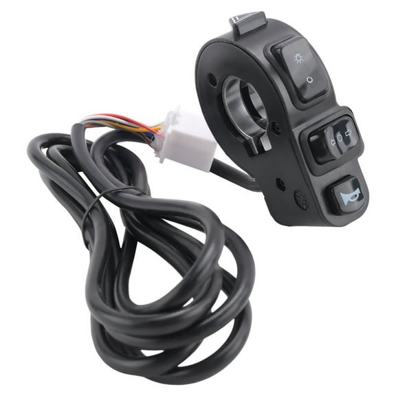 3 In1 Motorcycle Switch ATV Quad Headlights Turn Signal Horn ON/OFF Button For 22mm Handlebars