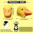 thumbnail image 6 of MAKEATREE Duck Head Mask, Funny Animal Rubber Latex Adult Costume Mask for Halloween Christmas Masquerade Cosplay Prop Decor Unisex, 6 of 8