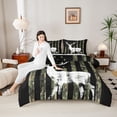 thumbnail image 4 of Castle Fairy Jungle Deer Twin Comforter Sets,Abstract Camouflage Bedding Set, 4 of 8