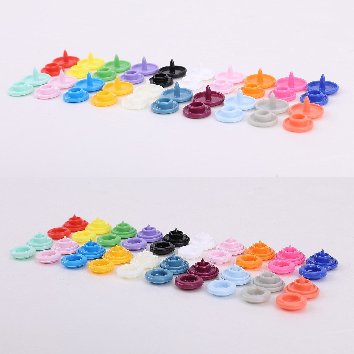 300pcs KAM 20 Colors Size 20 /T5 Snaps Resin Plastic pers Buttons Snap Studs
