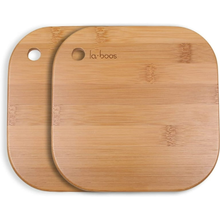  Home Mini Cutting Board Small Fruit Cutting Board Solid Bamboo  Wood Board For Baby infant dormitoryＩSet of 2: Home & Kitchen