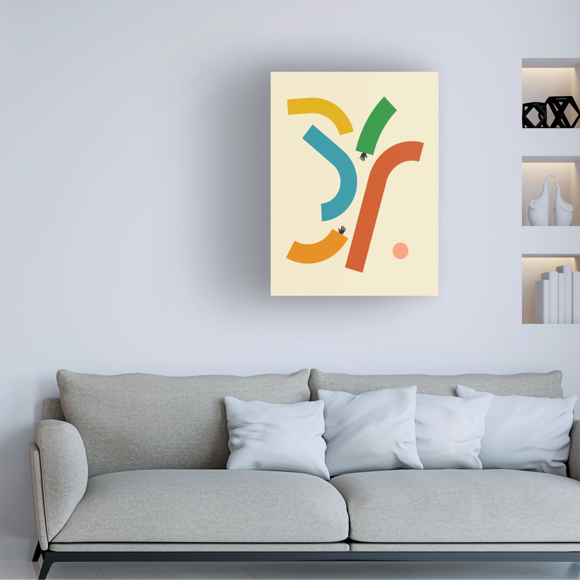 Trademark Fine Art Jazzberry Blue Reach 4 Canvas Wall Art