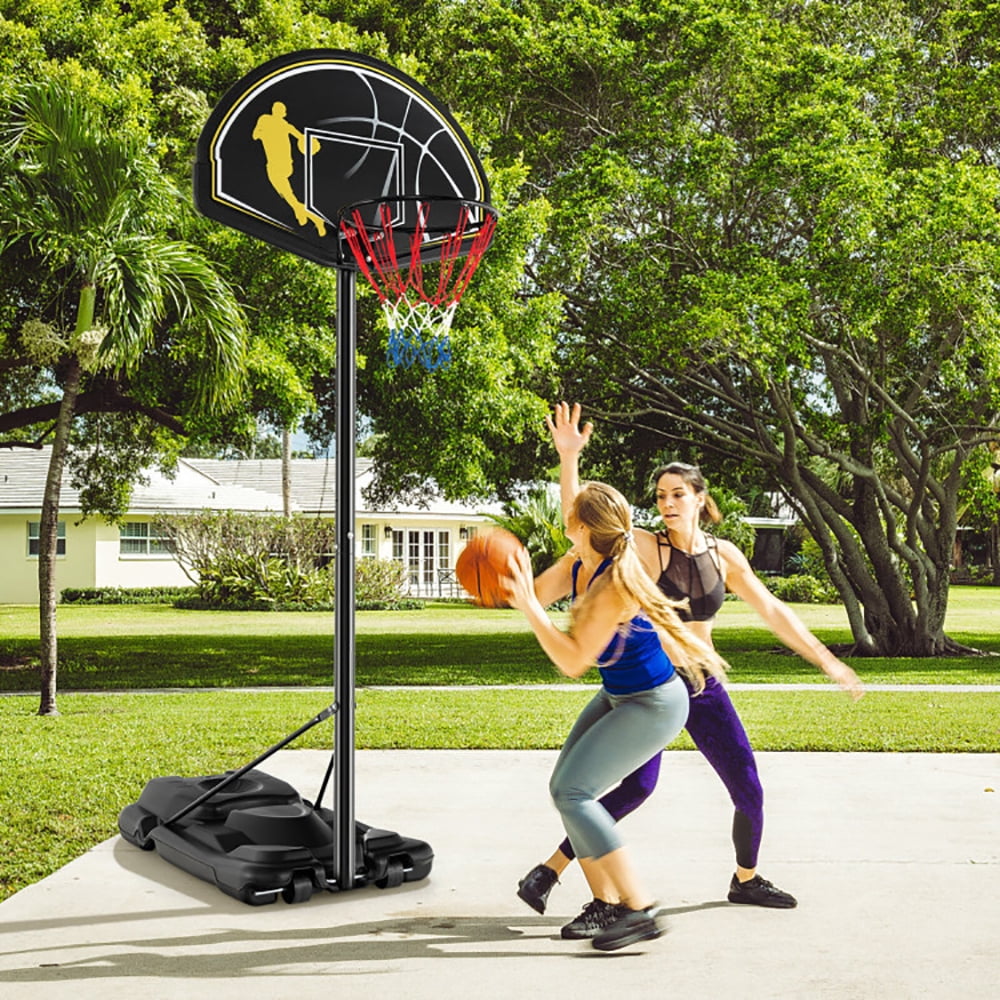 Spaco Basketball Hoop, Basketball Hoop Stand,4.25-10 Feet Portable Adjustable Basketball Goal Hoop System