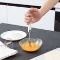thumbnail image 4 of 12in Semi-automatic Eggbeater Stainless Steel Hand Push Egg Whisk Kitchen Whisk, 4 of 10