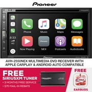 New Pioneer AVH-2550NEX Multimedia Receiver Apple CarPlay Free SiriusXM Tuner