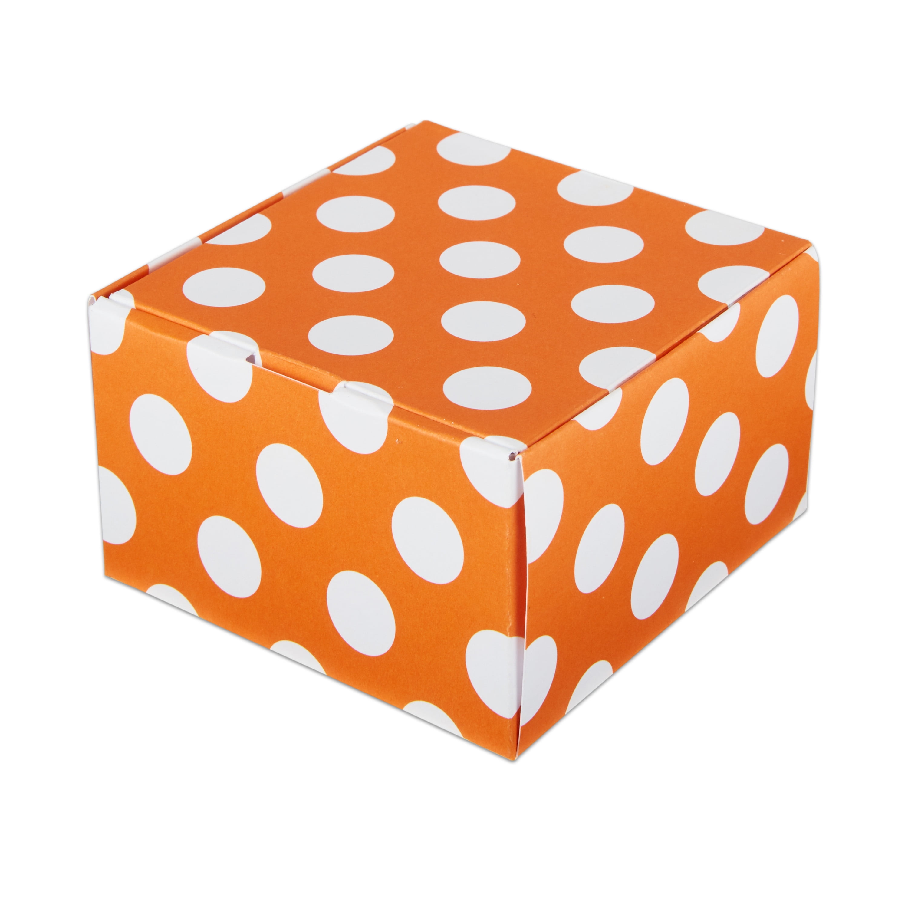 60ct Orange Square Favor Gift Box