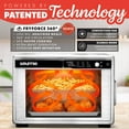 thumbnail image 3 of Horno freidora de aire Gourmia 37 qt con puertas francesas digital, 3 of 9