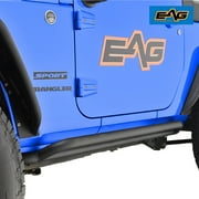 EAG Side Armors Tubular Rocker Guards Fit for 07-18 Wrangler JK 2 Door - Pair
