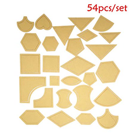 54PCS Clear Acrylic Pattern Stencil Template Set Art Decor for Leather Craft Quilting Sewing Tool DIY Patchwork 54PCS Clear Acrylic Pattern Stencil Template Set Art Decor for Leather Craft Quilting Sewing Tool DIY Patchwork