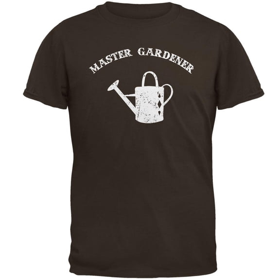 Mother's Day Master Gardener Distress Mens T Shirt Brown SM