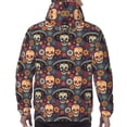 thumbnail image 5 of Hoodies for Men - Skulls and Flowers Long Sleeve Comfrt Men'S Fashion Hoodies & Sweatshirts, Sweatshirts for Men Hoodies Pullover Clothing Clothes with Pouch, 5 of 7