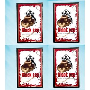 Woyr Black Cap Premium en plastique cartes de jeu enduite 6 Pour les adultes - Multicolore, Jeu de cartes, Cartes Taash, Cartes à jouer