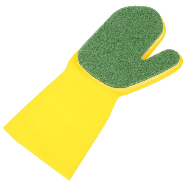unbranded Guante De Látex Con Esponja Para Platos Y Limpieza En Hogar Ergonómico Y Colores Surtidos