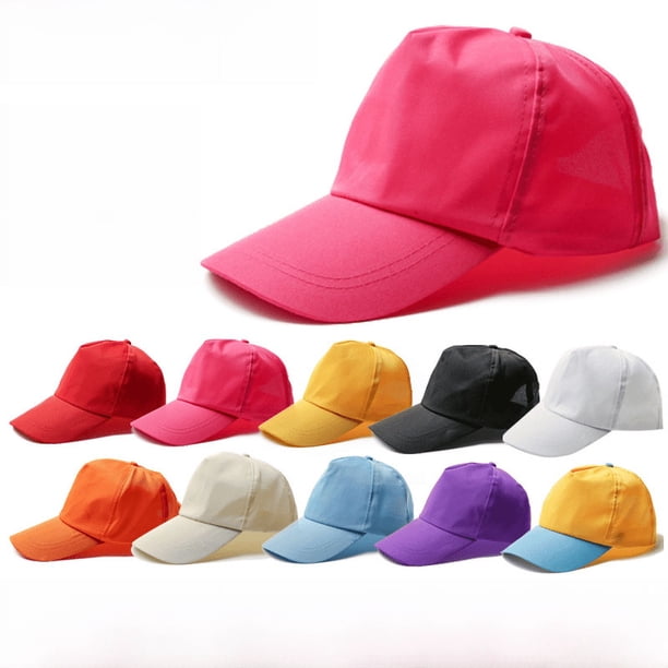 Gorra de poliéster, gorra de estudiante, gorra de actividad grupal para niños, gorra amarilla pequeña, gorra roja pequeña