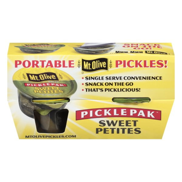 Mt. Olive Sweet Petites picklePAK pickles, 4-3.7 fl oz Cups