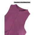 thumbnail image 6 of Deago Tennis Dress for Women Sleeveless Golf Dresses with Built-in Bra Shorts and Pockets Slim Fit Zip Up High Neck Golf Outfits (Purple, S), 6 of 8