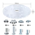 thumbnail image 5 of Universal Router Table Base Plate Router Acrylic Base Plate with Centering Pin Screws for 6.5inch Acrylic Universal Router, 5 of 5