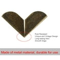 thumbnail image 3 of Unique Bargains Home Box Corner Protectors Delicate Bronze Tone Triangle Frame Desk Table Box Furniture Protector 10pcs, 3 of 7