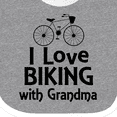 thumbnail image 4 of Inktastic Biking with Grandma Cycling Boys or Girls Baby Bib, 4 of 4