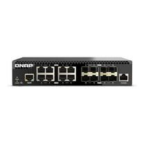 QNAP Half Rackmount 16-Port 10GbE Layer 2 Web Managed Switch QSW-M3216R-8S8T-US