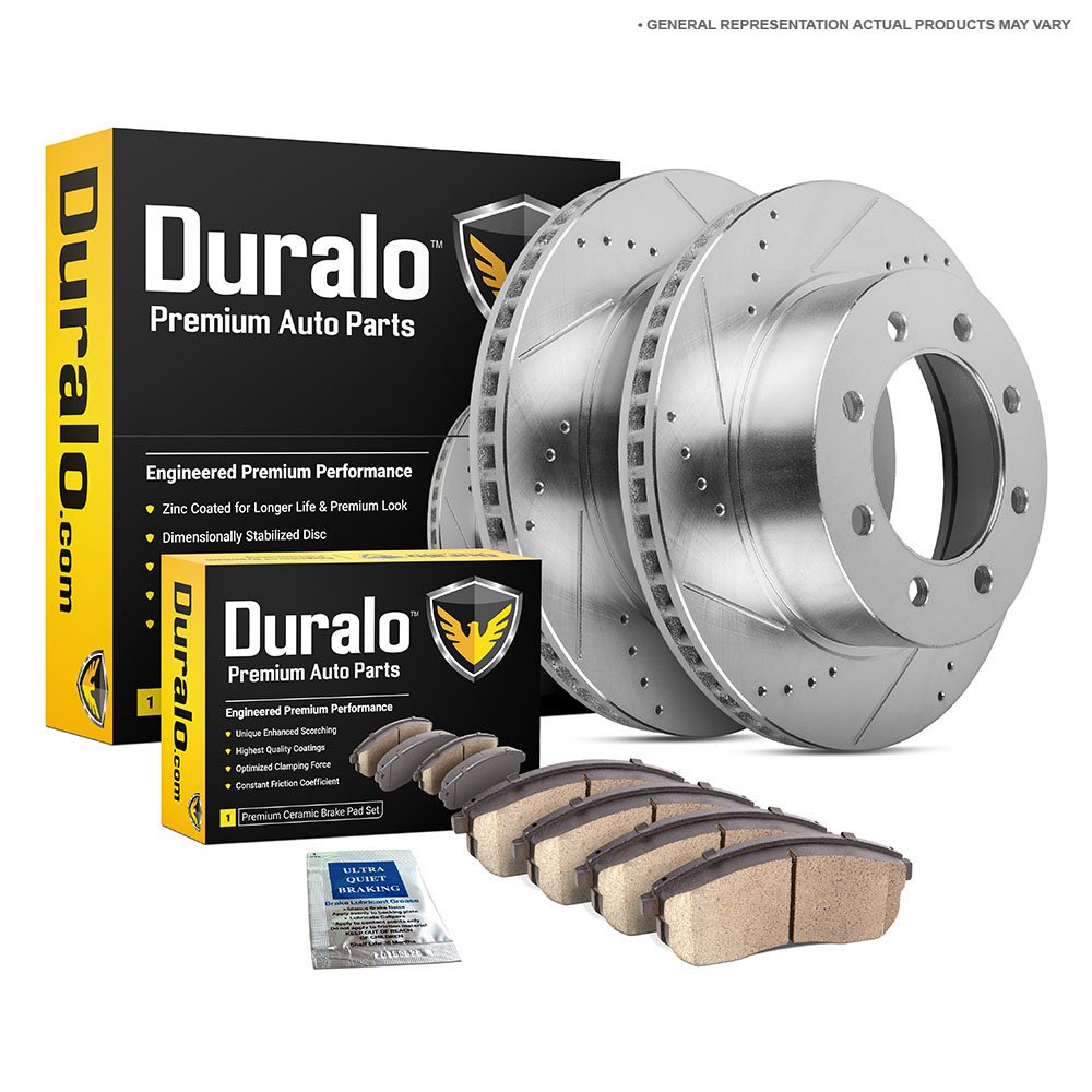 For Dodge Ram 2500 3500 & 4000 Heavy Duty Rear Brake Pads And Rotors