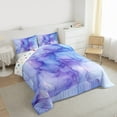 thumbnail image 3 of Homewish Gradient Marble Bedding Comforter Set 2pcs for Boys Girls,Abstract Stone Pattern Twin Comforter Sets Microfiber,Marbling Watercolor Breathable Bedding Set,Breathable Home Decor,Reversible, 3 of 8
