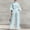 Outfits-A1Blue, variant on Gamviast Women's Linen Set Button Detail Wide Leg Full Length Trousers with Pockets Lightweight Top Beach Vacation Casual Resort Outfits Blue S