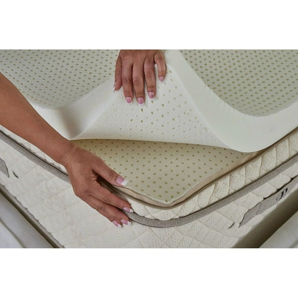 XINiHoXe 100 Natural Latex 3" Medium Mattress Topper Luxurious