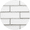 White/Silver, variant on The Tile Life Athena White/ Gold Glass Brick Mosaic Tile Sample - 2 x 6 in. - Glossy - 1-Piece - Wall & Backsplash