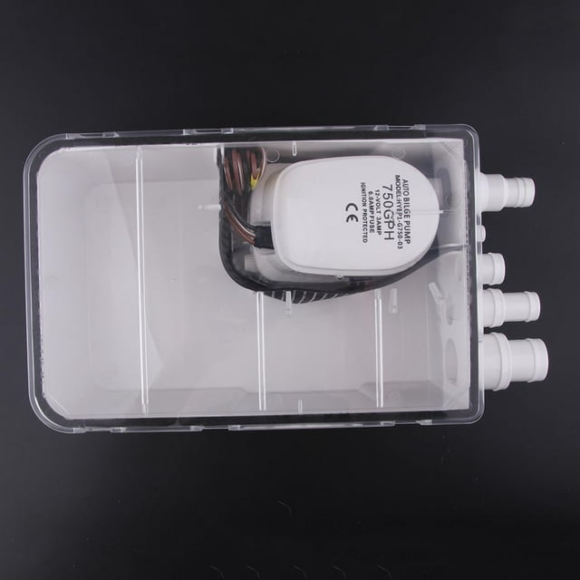 Sistema de Bomba de Sumidero de 12V Shamjiam Caja de Drenaje Automática Ventilación de Aire Barco RV