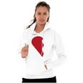 thumbnail image 3 of Other Half Heart Cute Matching Set Unisex Plus Fleece Graphic Hoodie Brisco Brands 4X, 3 of 6