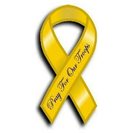 

Pray For Our Troops Magnet (Yellow)