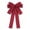 Red, variant on Lilixerw Woven Ribbon Christmas Bow, Navy Blue Multi Loop Bow With Metallic Edge Trim, 5.11x7.08 Inch, for Tree Wreath Door Stair Mantel Decoration