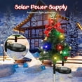 thumbnail image 4 of Solar Christmas Tree Light Outdoor Decoration with LED Lights, IP44 Waterproof, 2 Lighting Modes, Automatic Dusk-to-Dawn Operation, Separate Solar Panel, 4 of 9