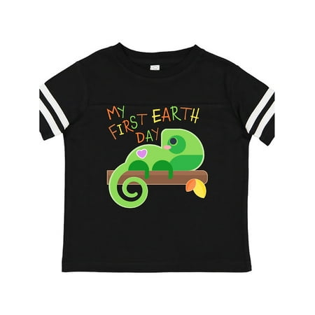 

Inktastic My First Earth Day- cute lizard Gift Toddler Boy or Toddler Girl T-Shirt