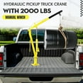 thumbnail image 3 of Pinypikaka 2000LBS Hydraulic Pickup Truck Crane, Folding Truck-Mounted Bed Crane, 360° Swivel Truck Jib Engine Hoist Crane, Truck Bed Lift in Construction, Factory, 3 of 7