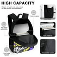 thumbnail image 4 of Splatoon 3Pcs Bookbag Sets Backpack with Lunch Bag And Pencil Case for Work Office Travel, 4 of 6