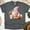 Dark Heather, variant on Happy Christmas T-Shirt | Cute Snowman in Mug Holiday Graphic Tee, White, Size S