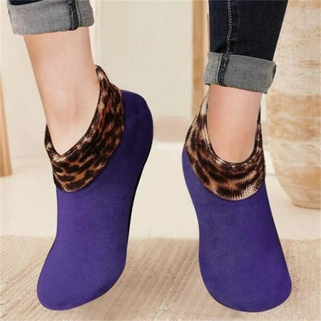 

wendunide Socks Maggie Stretch Indoor Cushioned Non Slip Grip Thermal Socks for Women